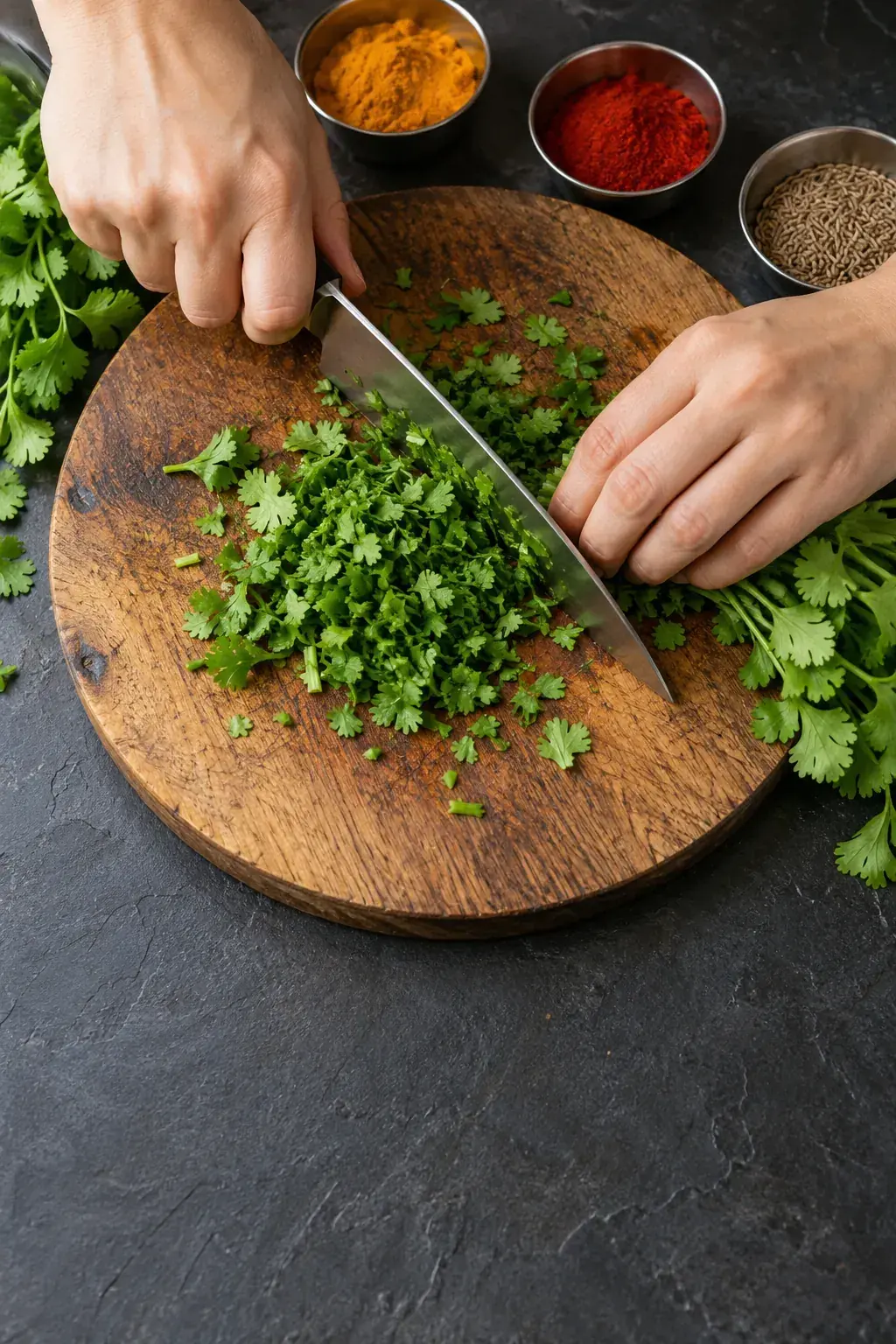 A cooking reel with bold animated captions