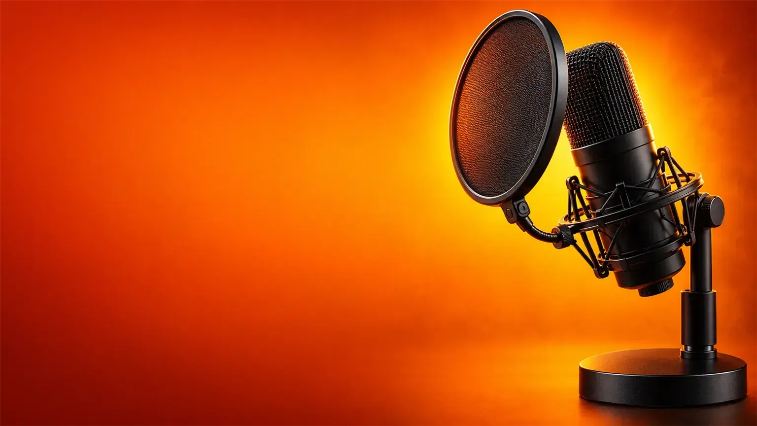 A YouTube thumbnail: a podcast microphone on orange with the Hindi headline सबसे सस्ता माइक?